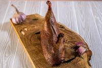 Утка горячего копчения, половины тушки